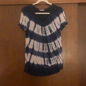 Blue and white shirt